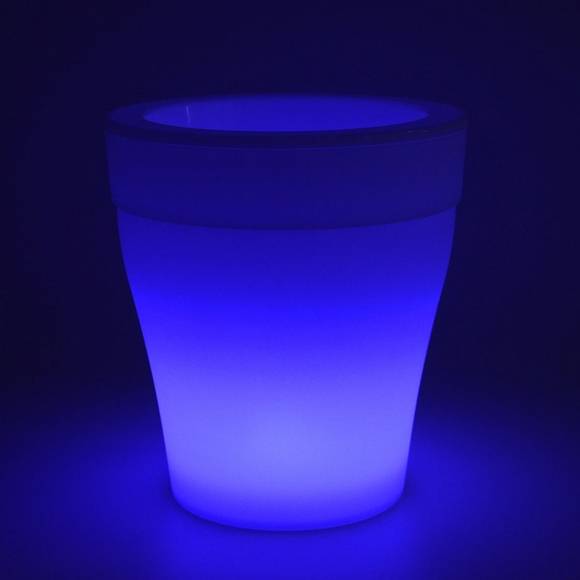 Light Up Planter - NWOB White - Picture 8 of 9